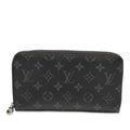 Louis Vuitton Black Pvc Leather Long Wallet