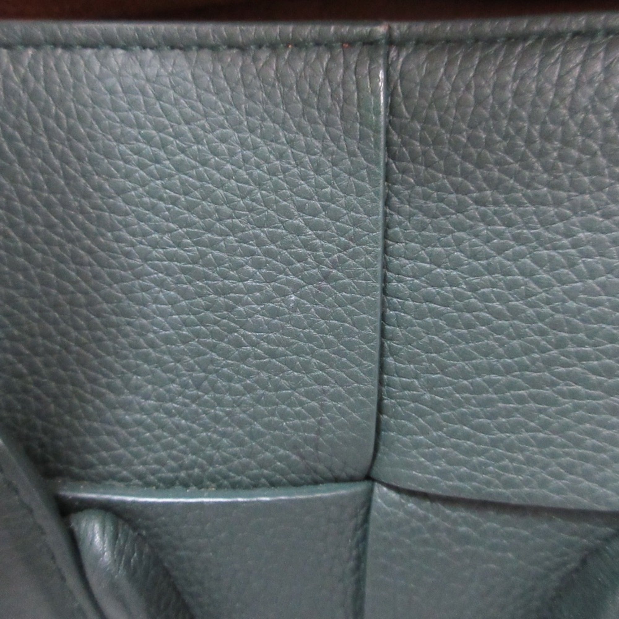 Bottega Veneta Green Leather Handbag Shoulder Bag