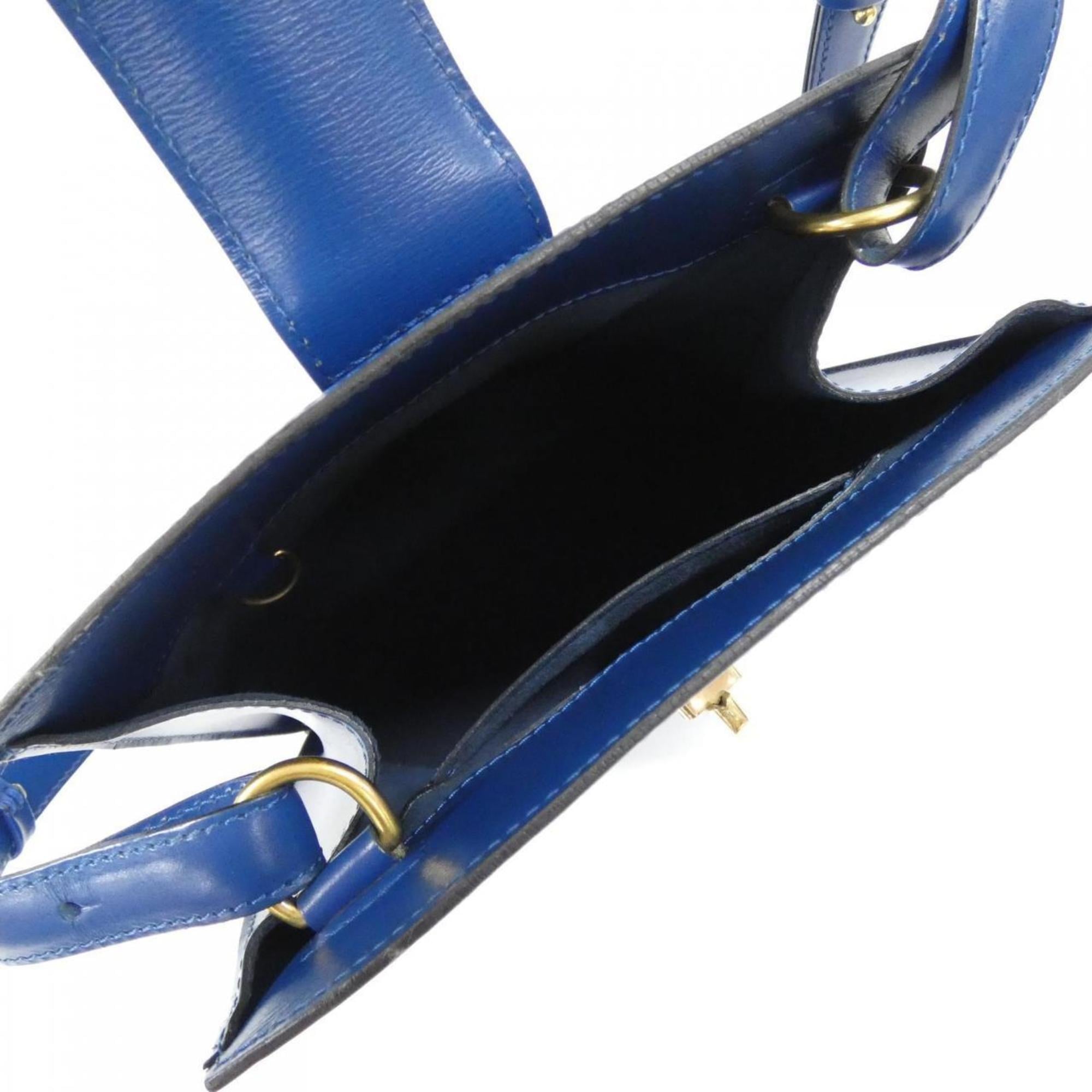 Louis Vuitton Blue Leather Shoulder Bag