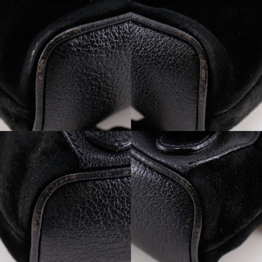 Gucci Black Suede Backpack (Pre-Owned)