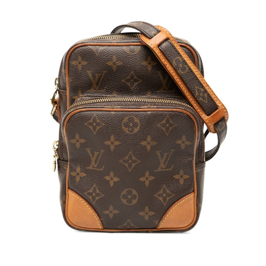 Louis Vuitton Brown Pvc Leather Shoulder Bag