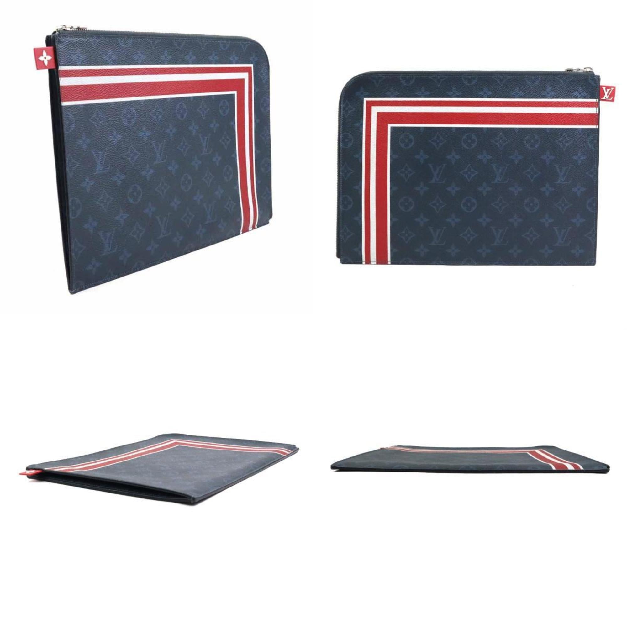 Louis Vuitton Monogram Cobalt Navy Monogram Cobalt Clutch Bag Pochette