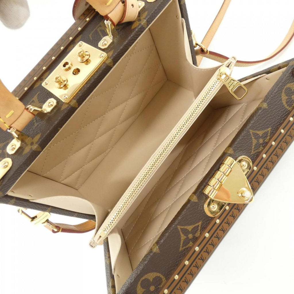 Louis Vuitton Marron Coated Canvas Handbag