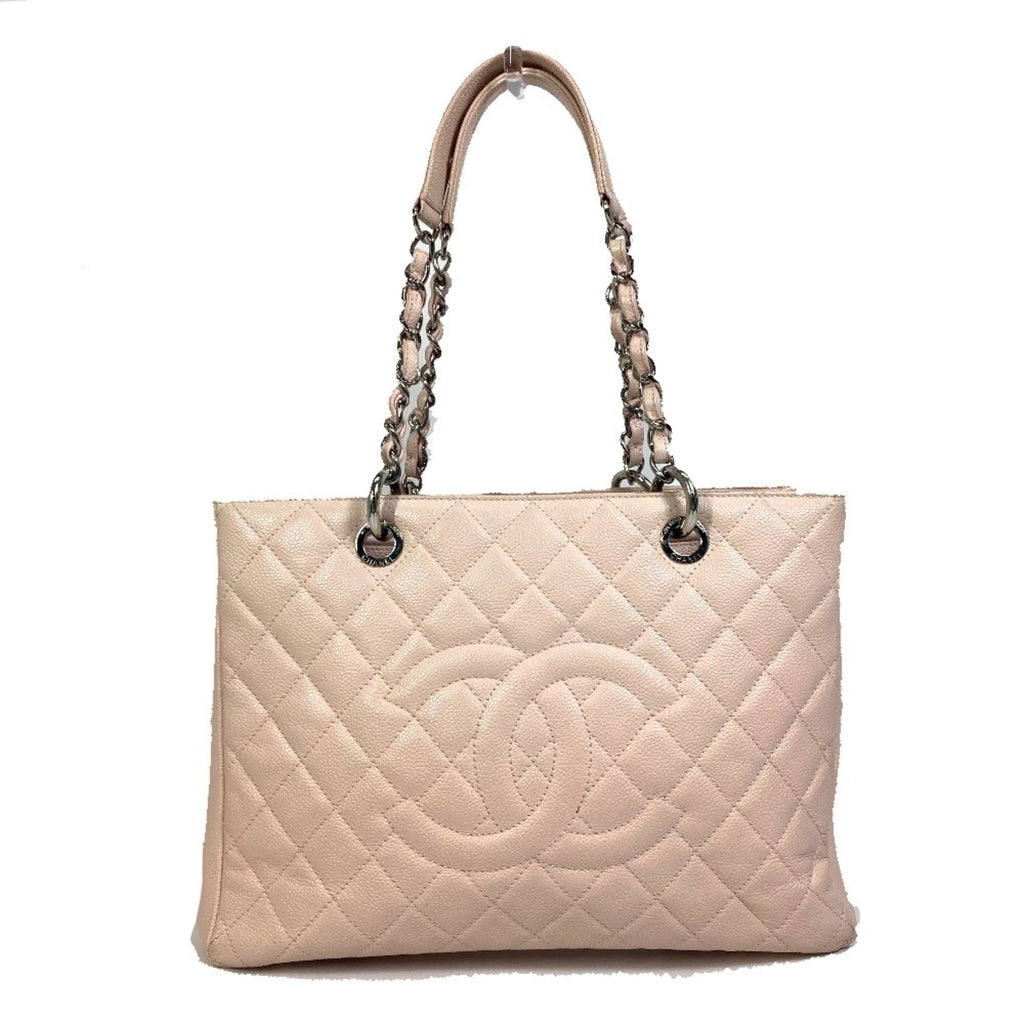 Chanel Pink Leather Tote Bag