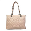 Chanel Pink Leather Tote Bag