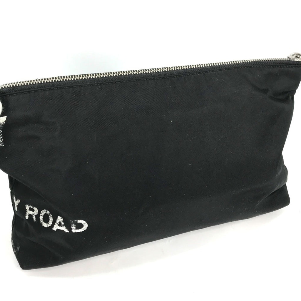 Burberry Black White Nylon Clutch Bag Pouch