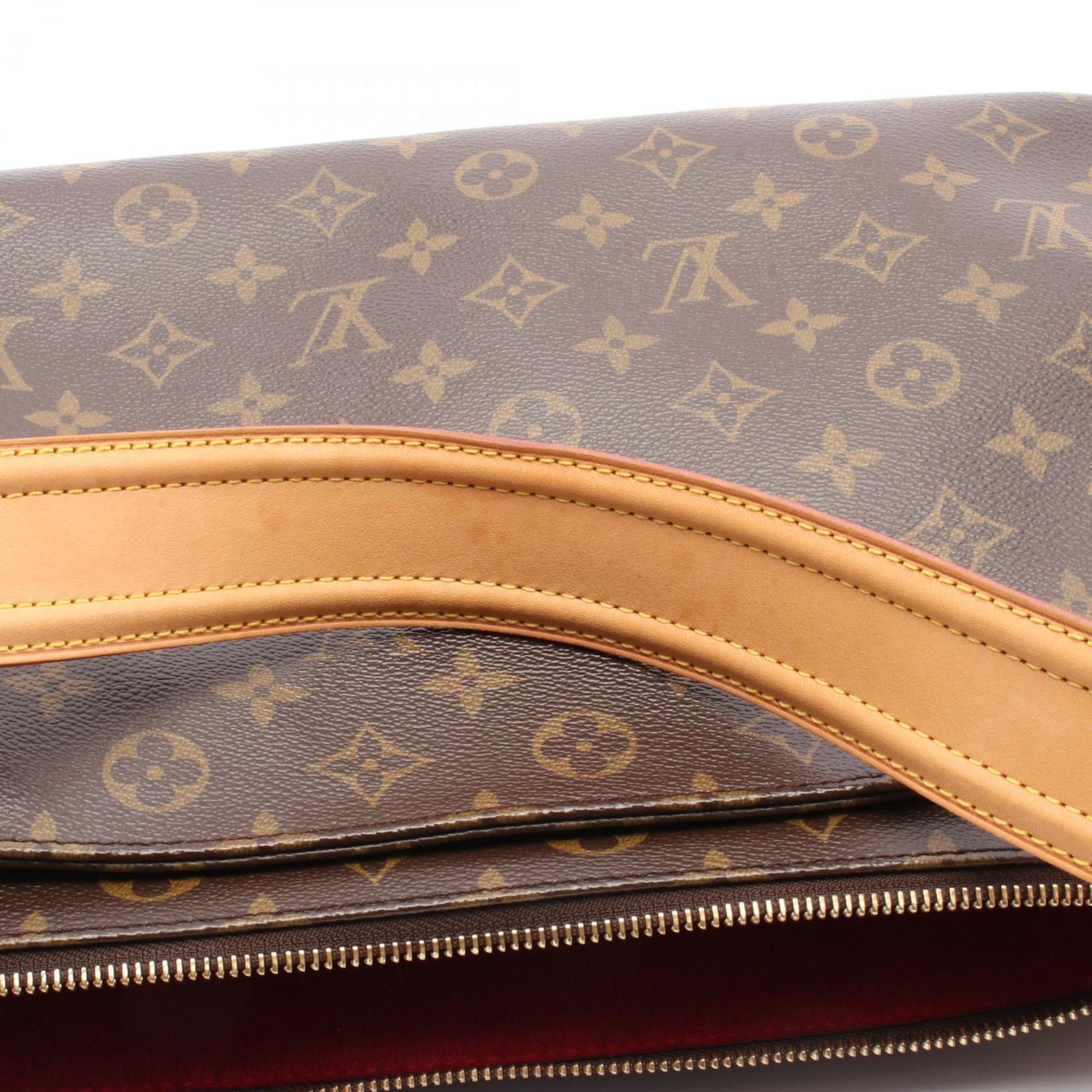 Louis Vuitton Monogram Brown Coated Canvas Leather Shoulder Bag