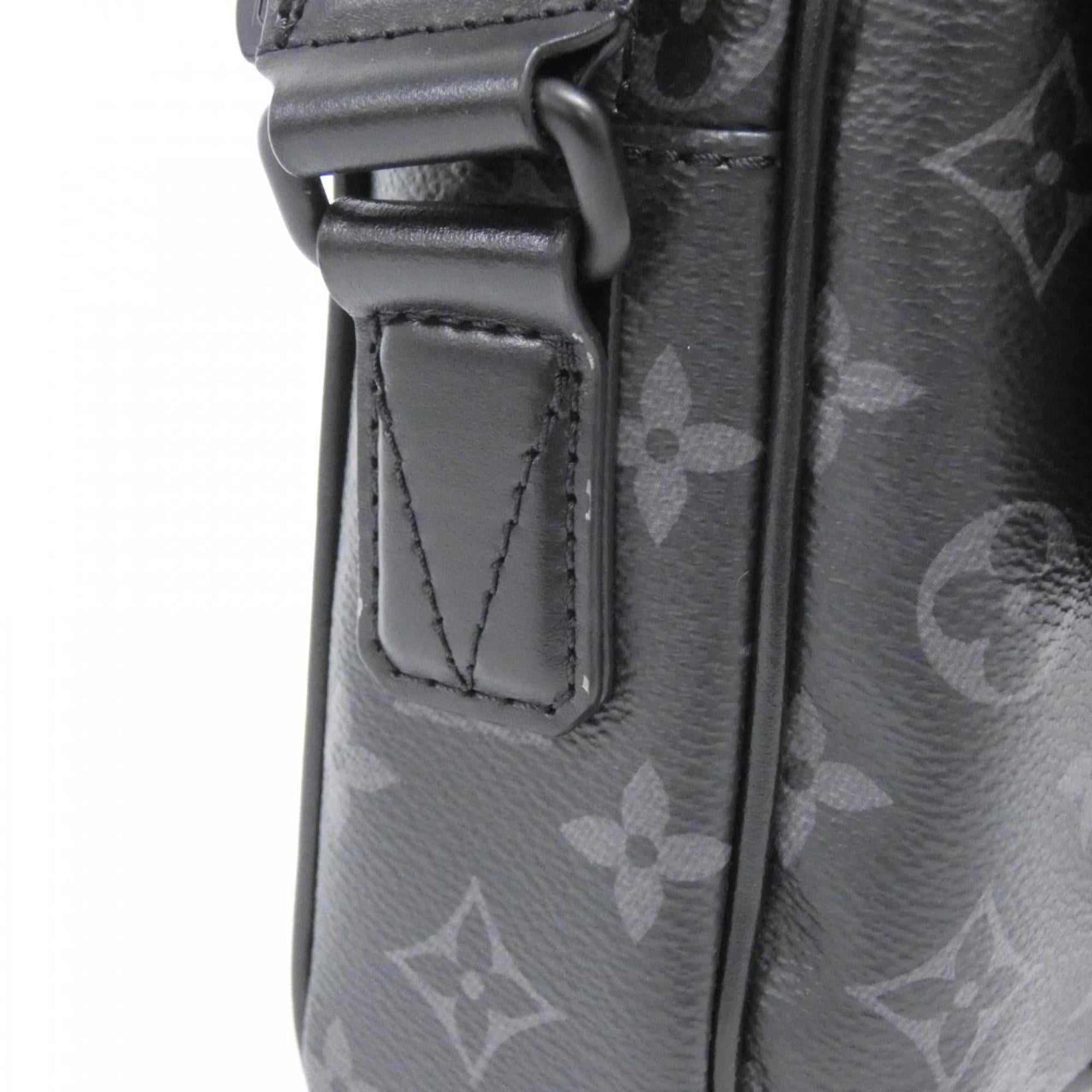 Louis Vuitton Black Coated Canvas Shoulder Bag