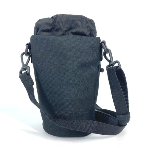 Balenciaga Black White Nylon Leather Pochette Shoulder