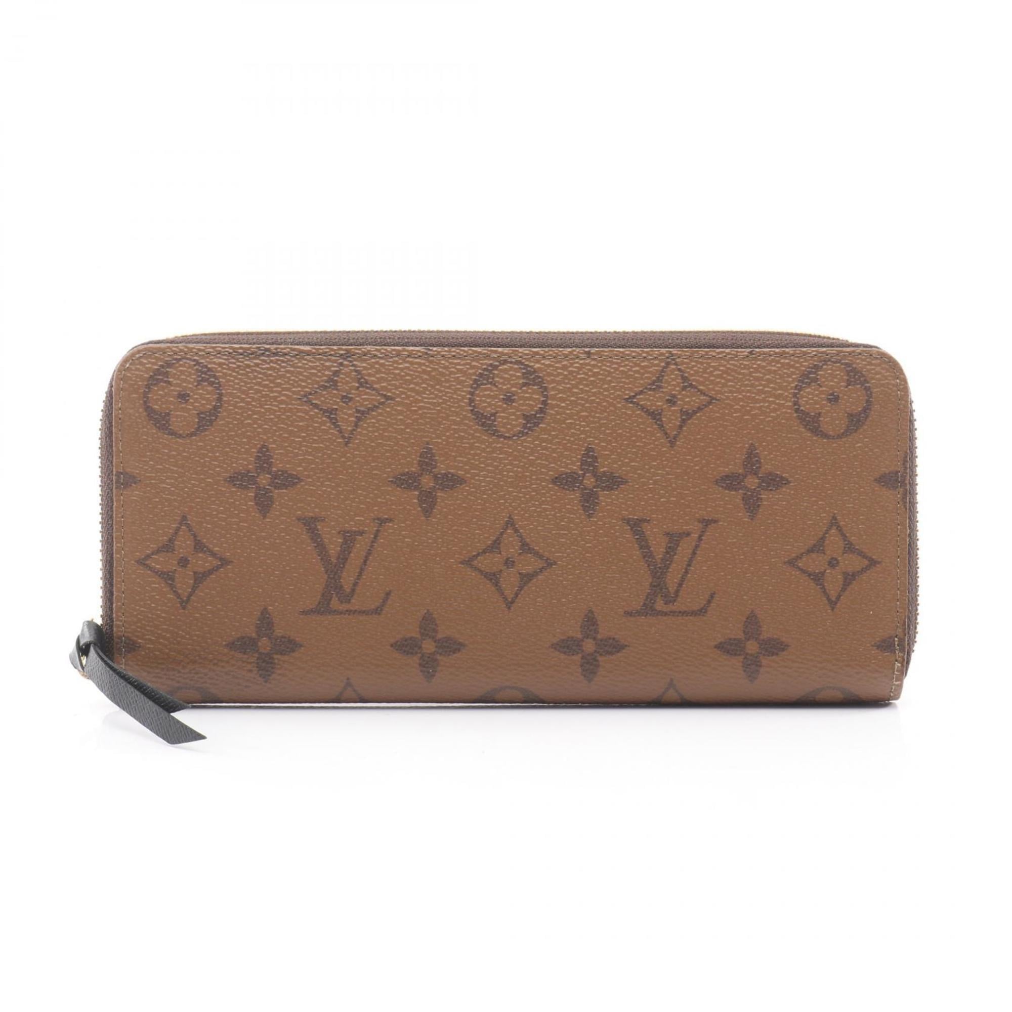 Louis Vuitton Brown Monogram Reverse Coated Canvas Long Wallet