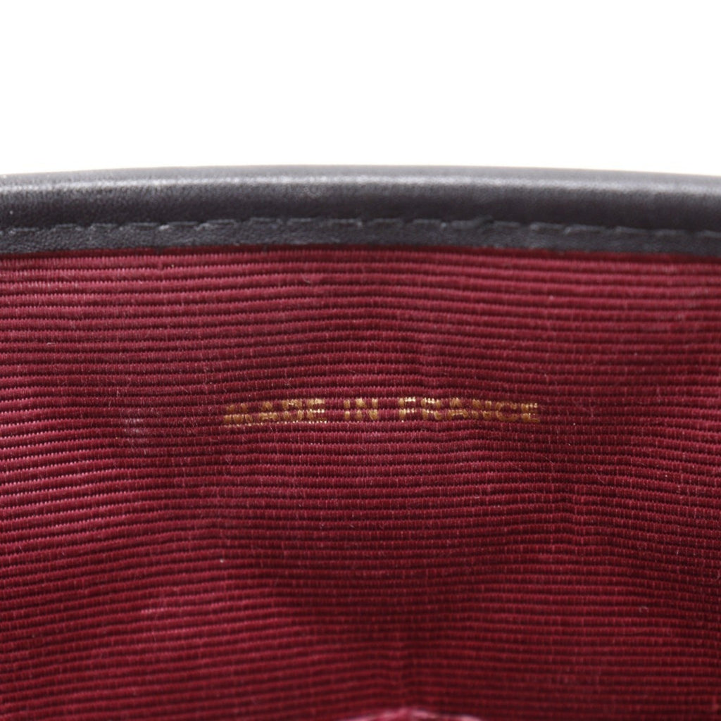 Chanel Black Leather Pochette Shoulder Bag