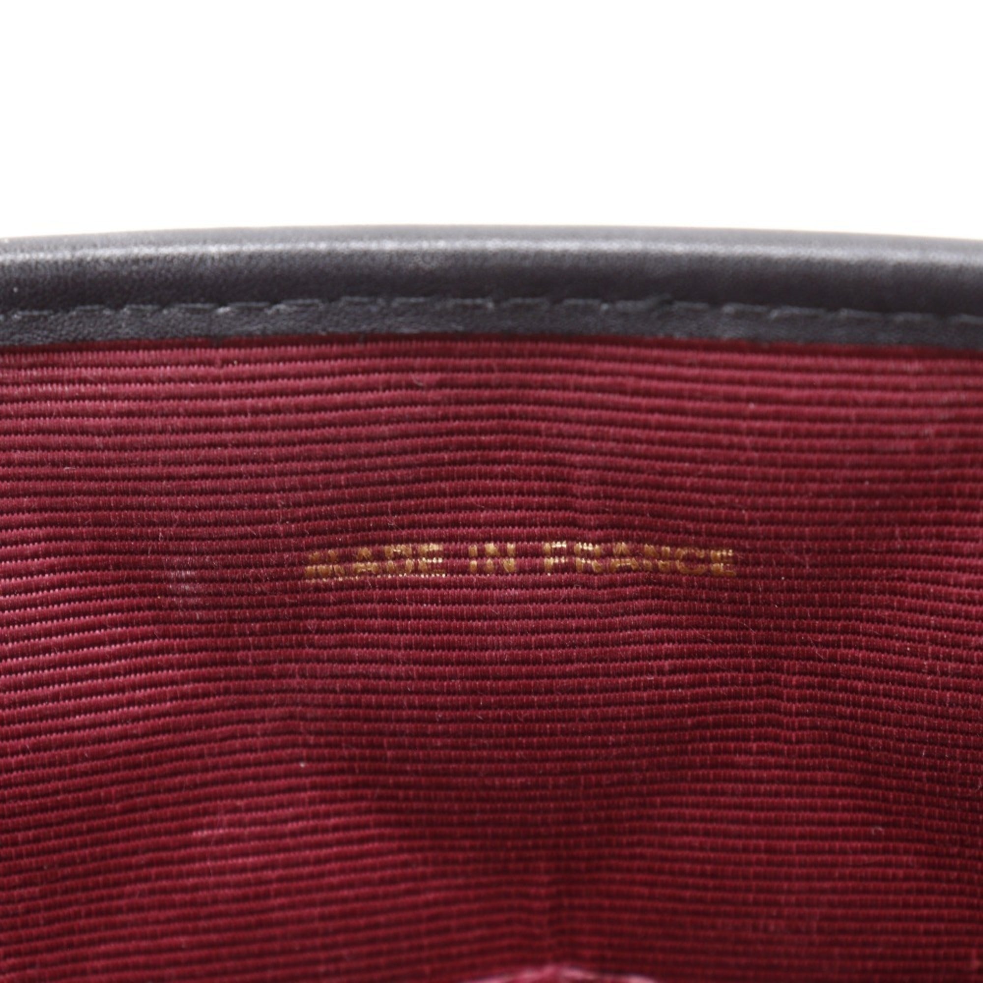 Chanel Black Leather Pochette Shoulder Bag