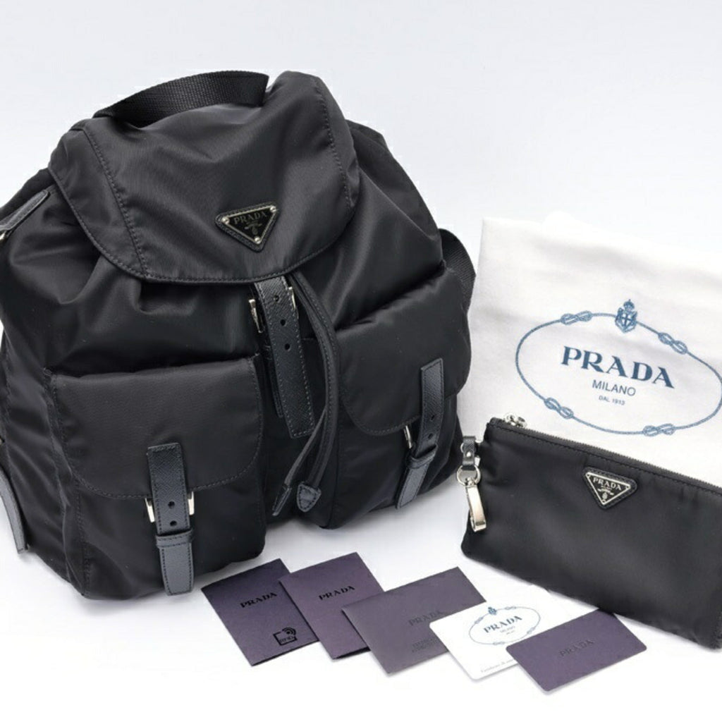 Prada Black Fabric Backpack