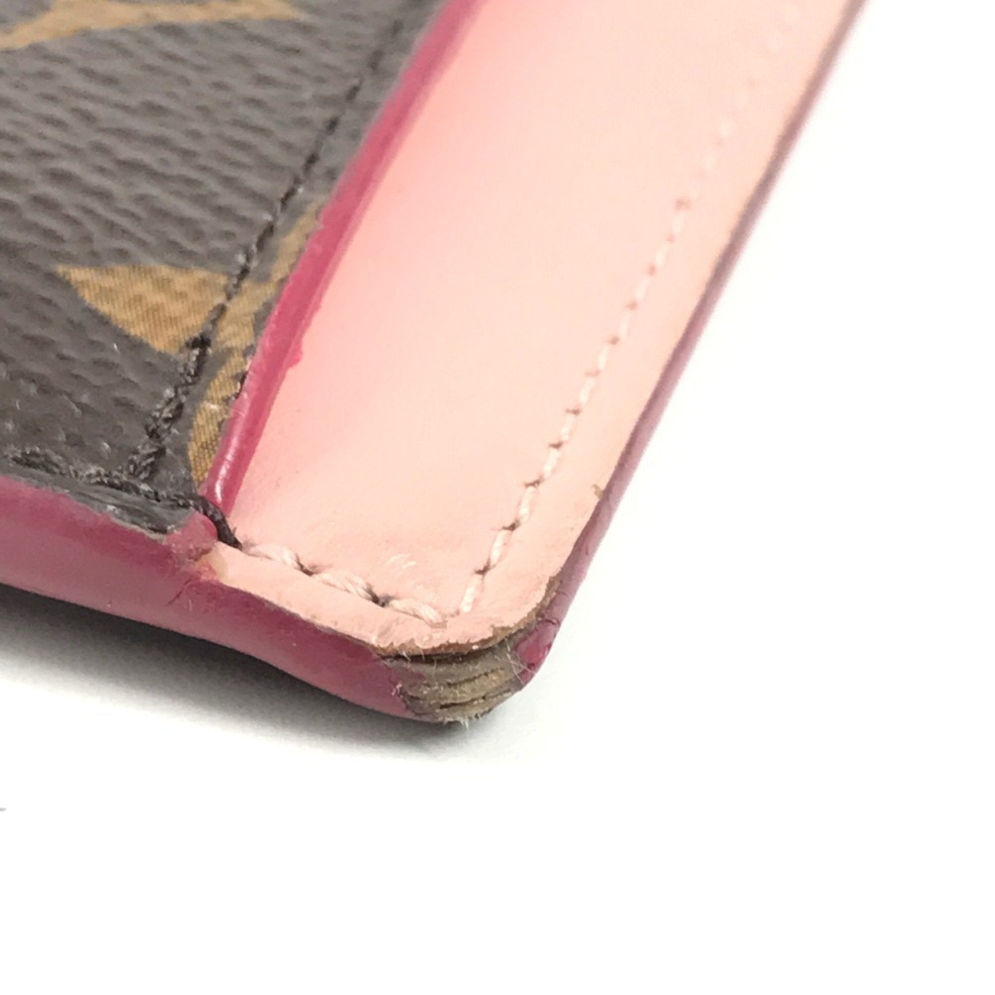 Louis Vuitton Brown Monogram Pink Monogram Coin Purse/Coin Case