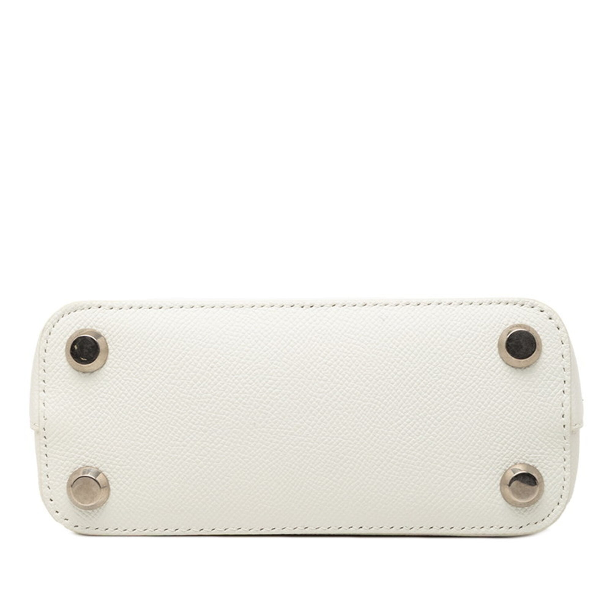 Balenciaga White Leather Handbag Shoulder