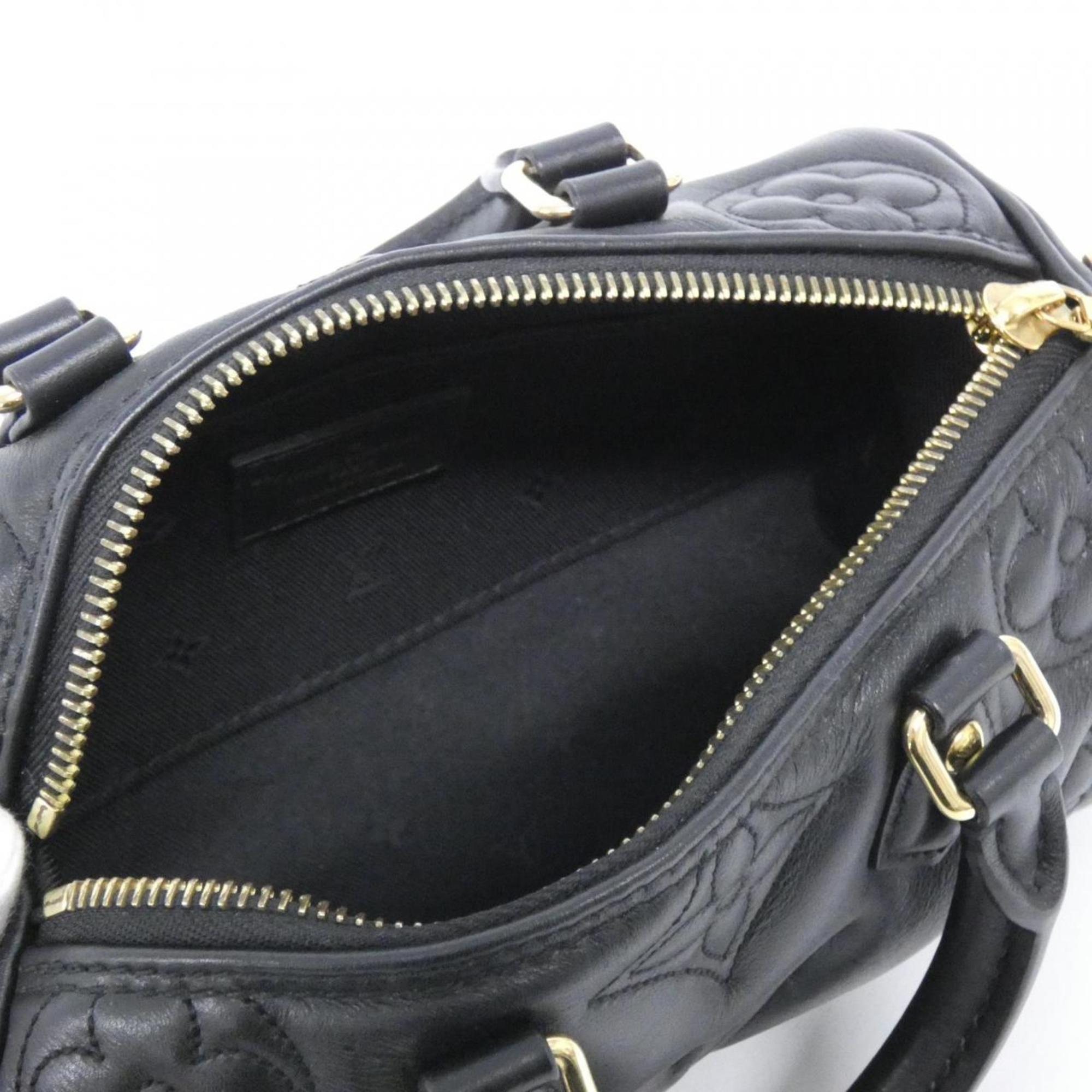 Louis Vuitton Black Leather Shoulder Bag
