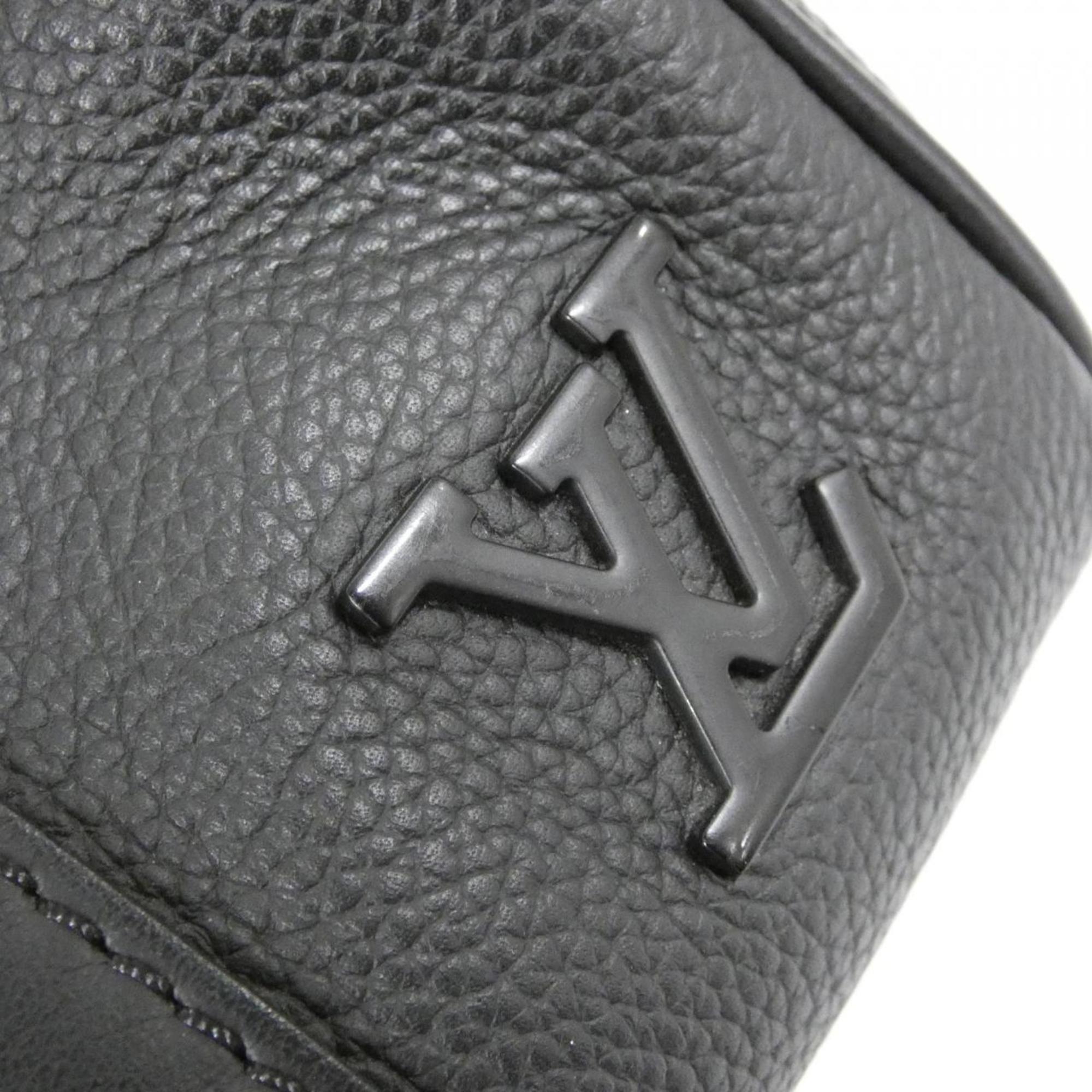 Louis Vuitton Black Leather Boston Bag