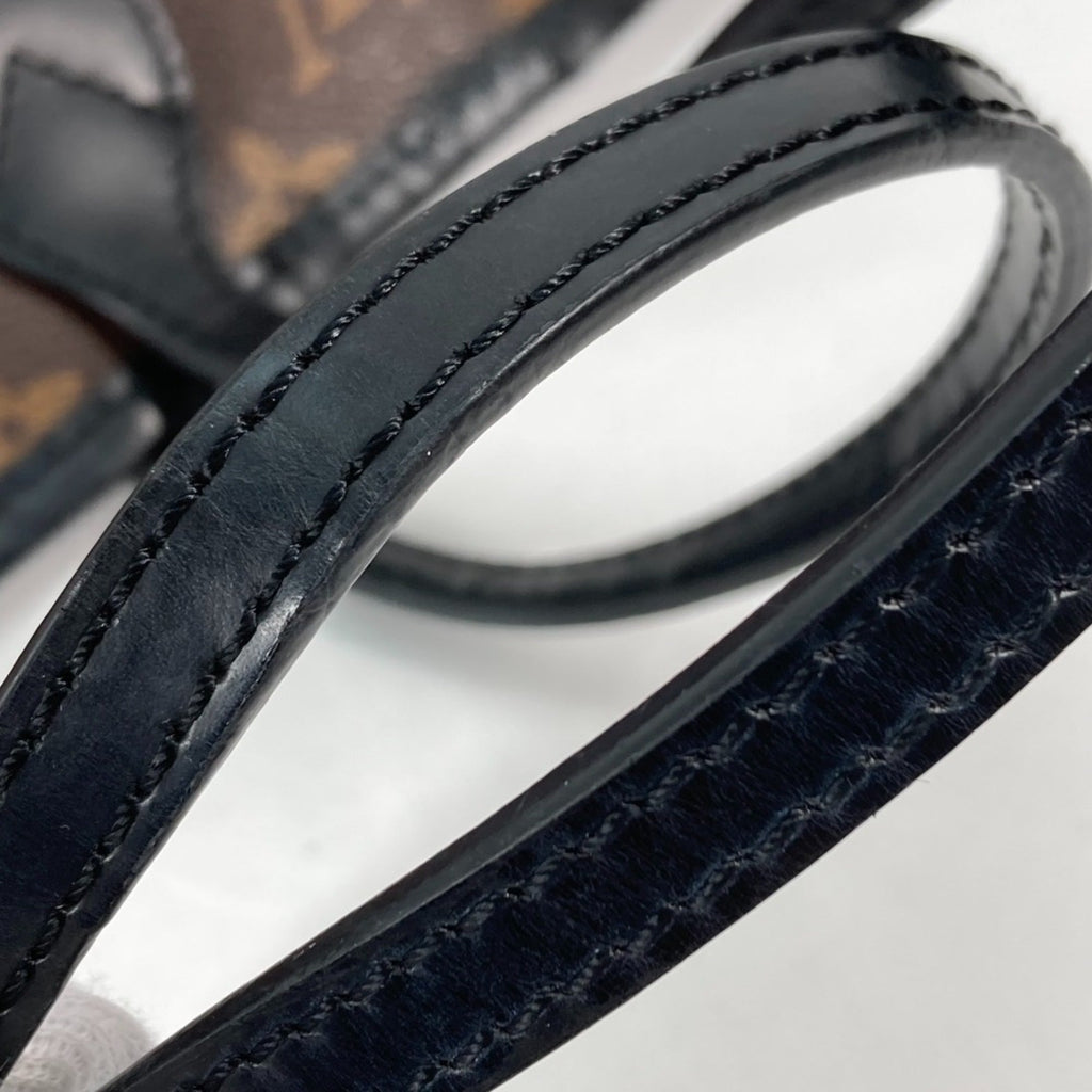 Louis Vuitton Black Brown Monogram Shoulder Bag Tote Bag
