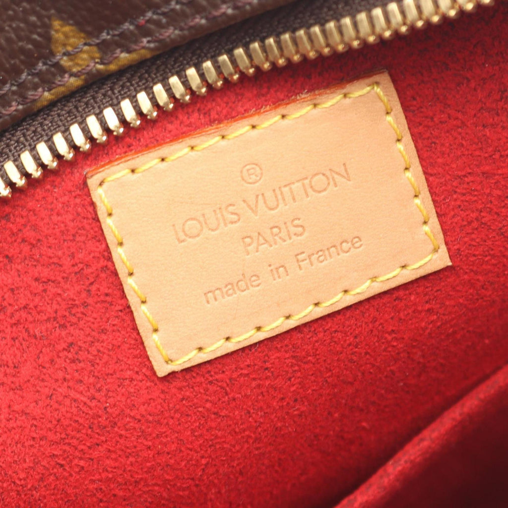 Louis Vuitton Brown Monogram Coated Canvas Leather Handbag