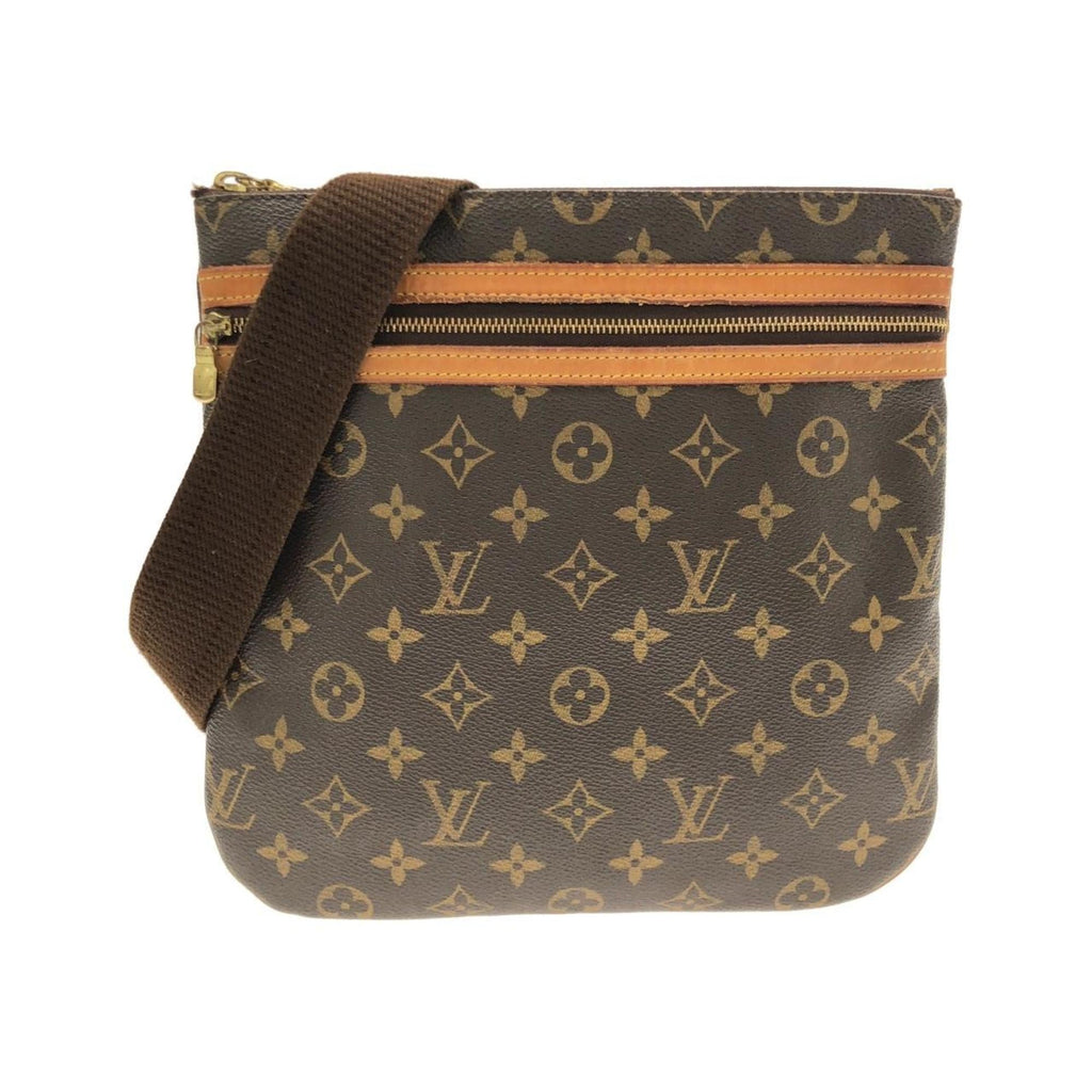 Louis Vuitton Marron Coated Canvas Pochette Shoulder Bag