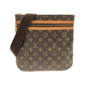 Louis Vuitton Marron Coated Canvas Pochette Shoulder Bag
