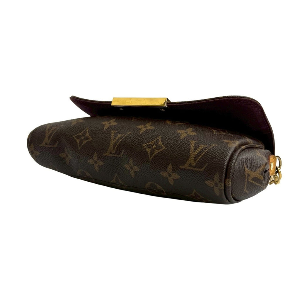 Louis Vuitton Brown Leather Pvc Handbag Shoulder Bag