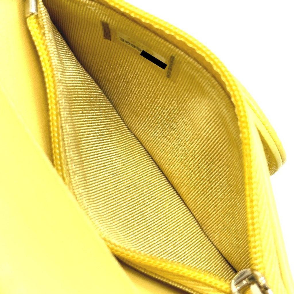 Chanel Yellow Leather Coin Purse/Coin Case