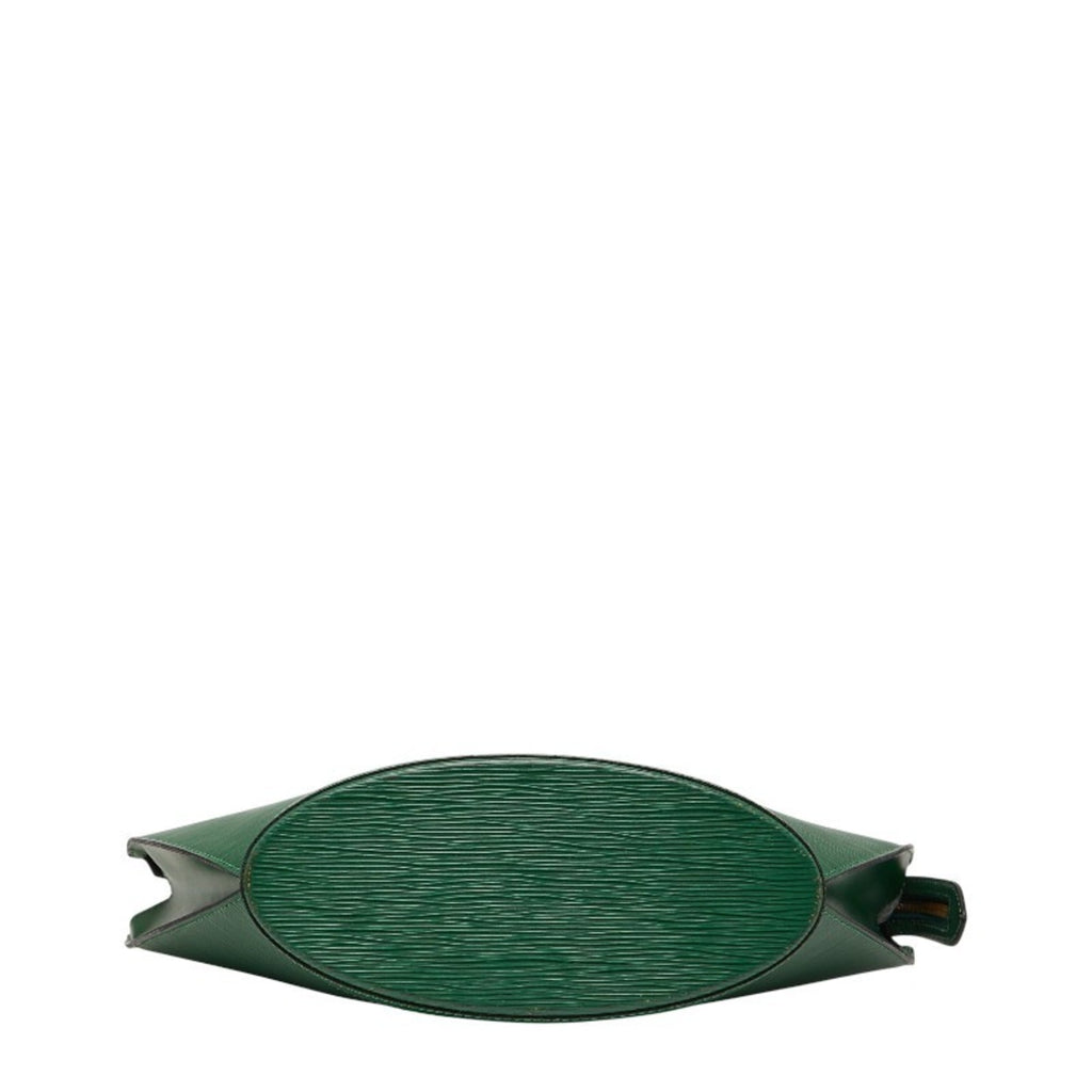 Louis Vuitton Borneo Green Leather Handbag
