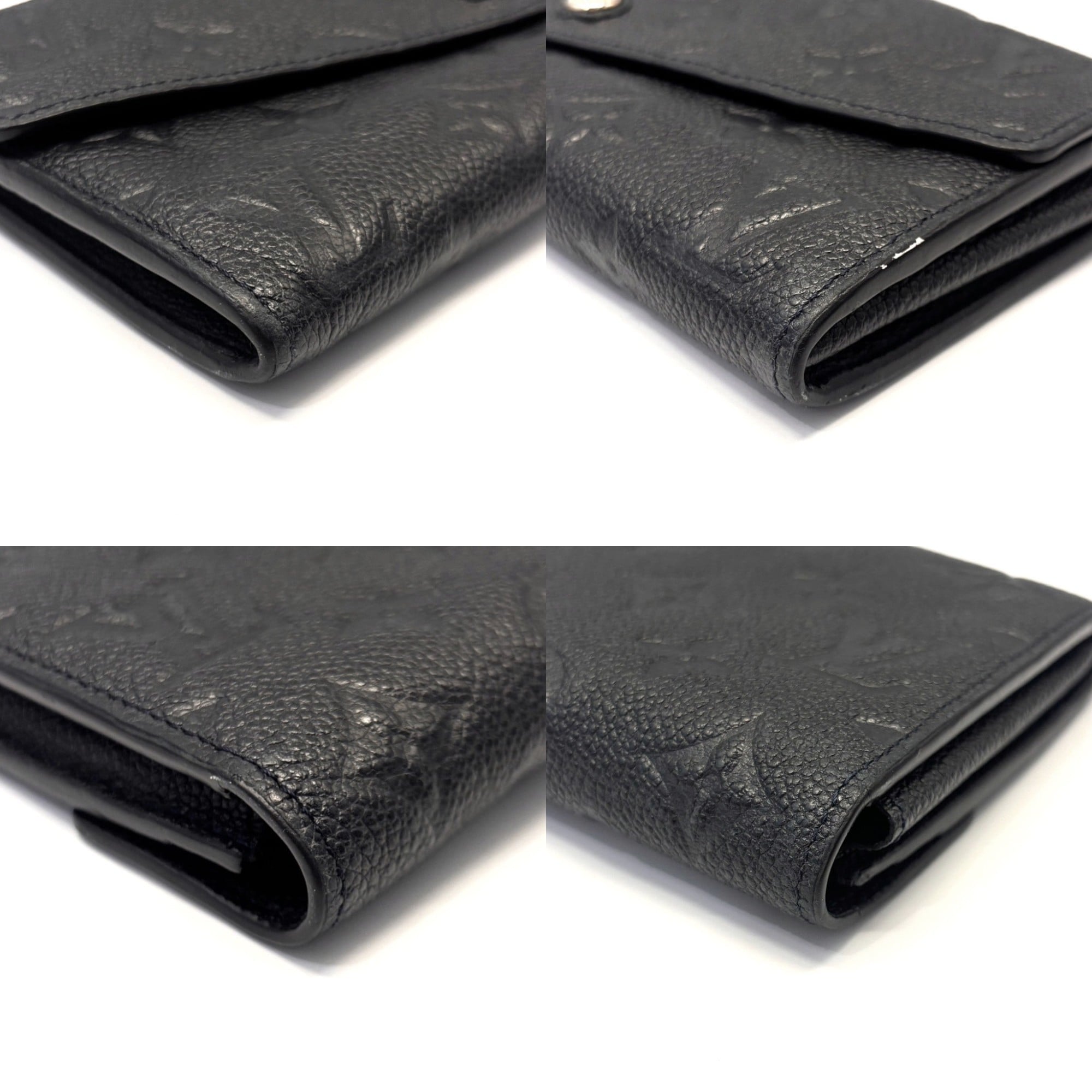 Louis Vuitton Black Infini Monogram Monogram Empreinte Long Wallet
