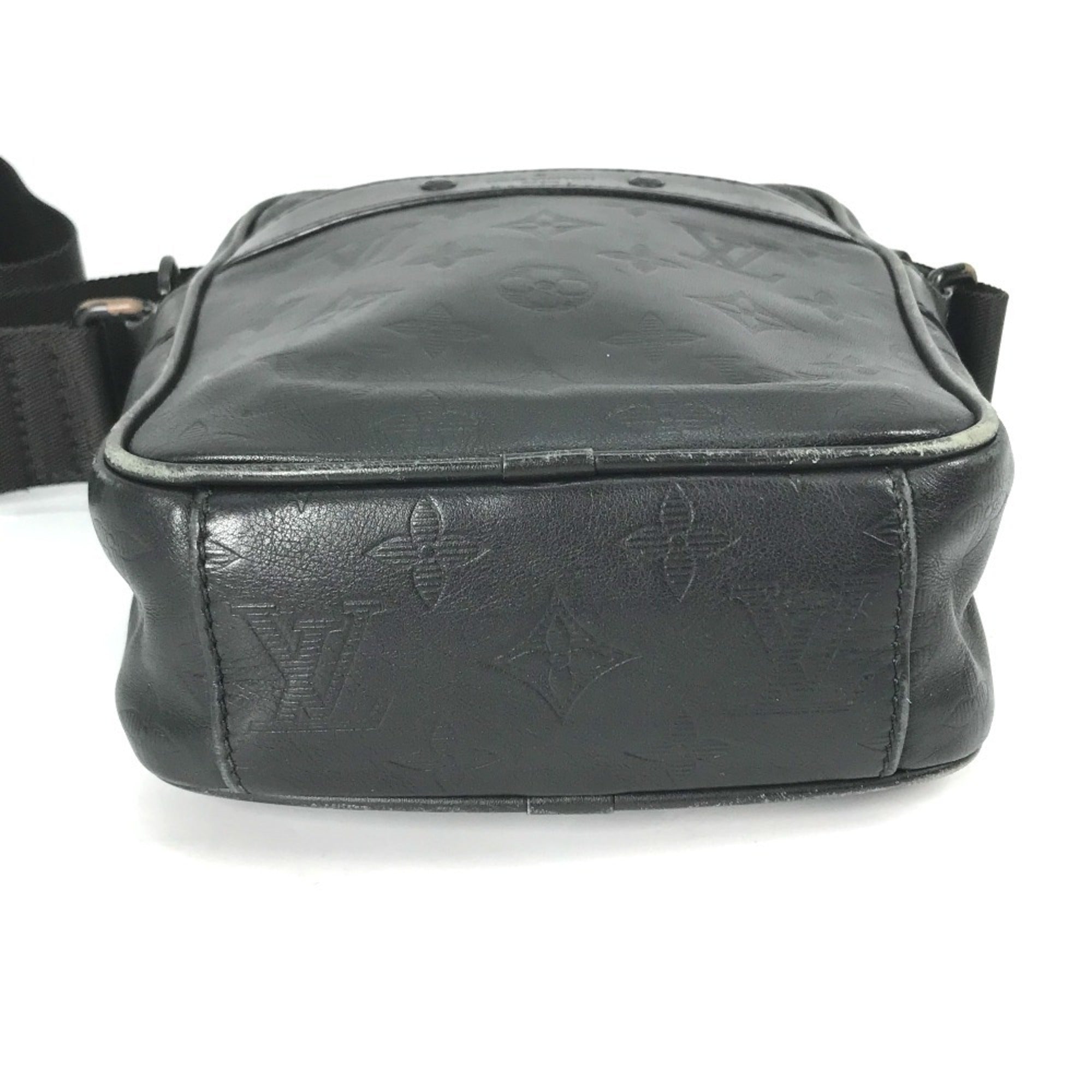 Louis Vuitton Monogram Shadow Black Galle Monogram Shadow Pochette Shoulder Bag