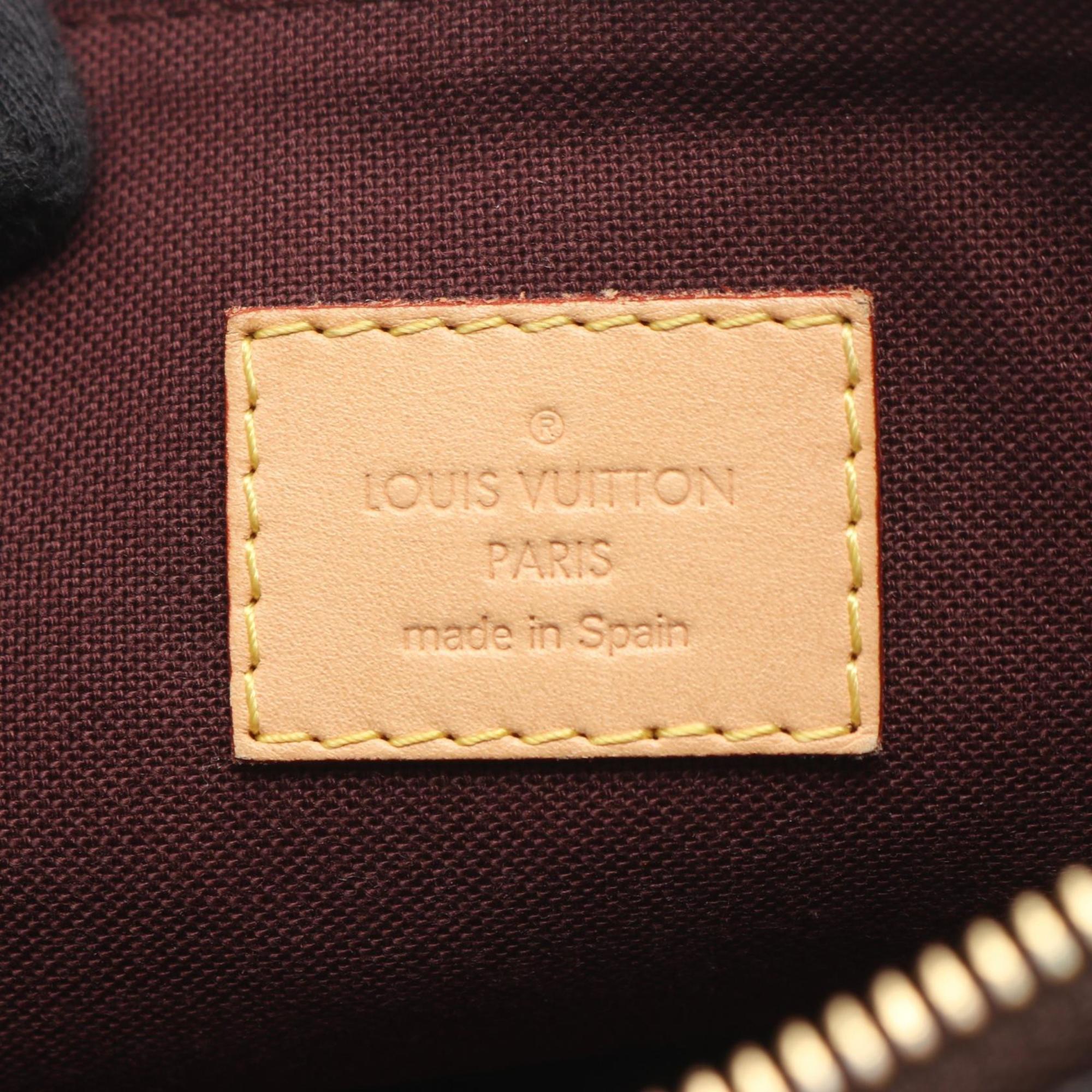 Louis Vuitton Brown Monogram Coated Canvas Leather Handbag Shoulder Bag