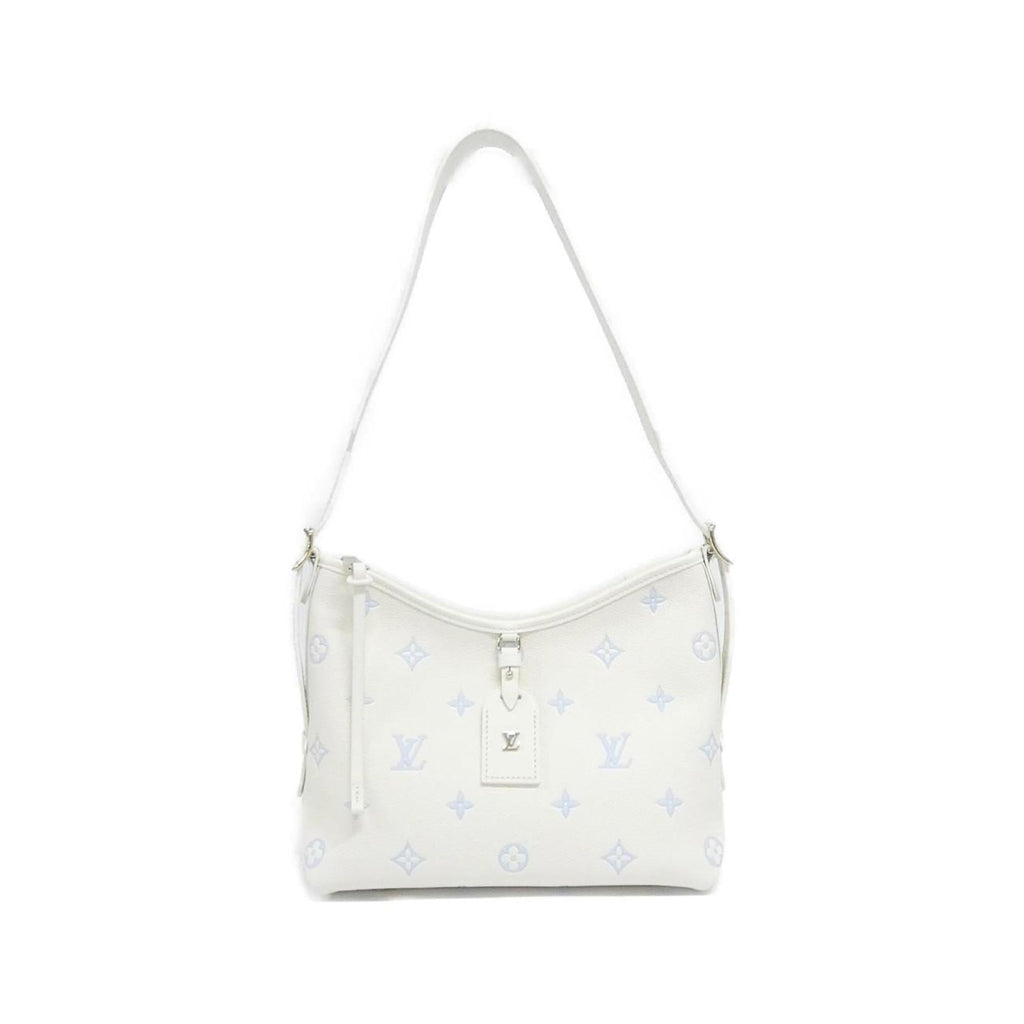 Louis Vuitton Monogram Empreinte Blanc Blue Leather Shoulder Bag