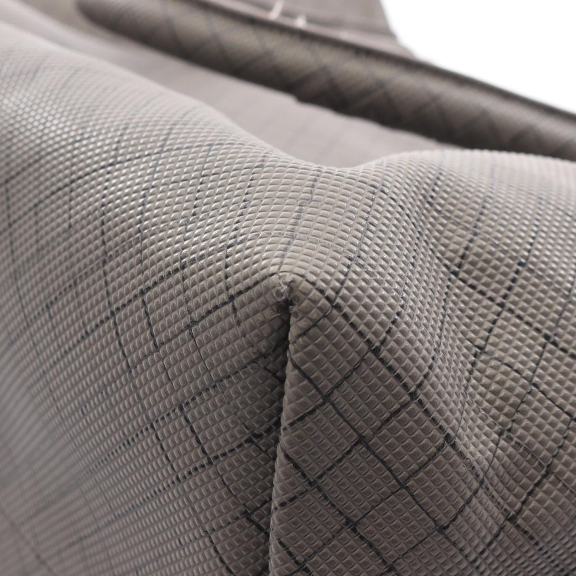 Bottega Veneta Gray Coated Canvas Leather Tote Bag