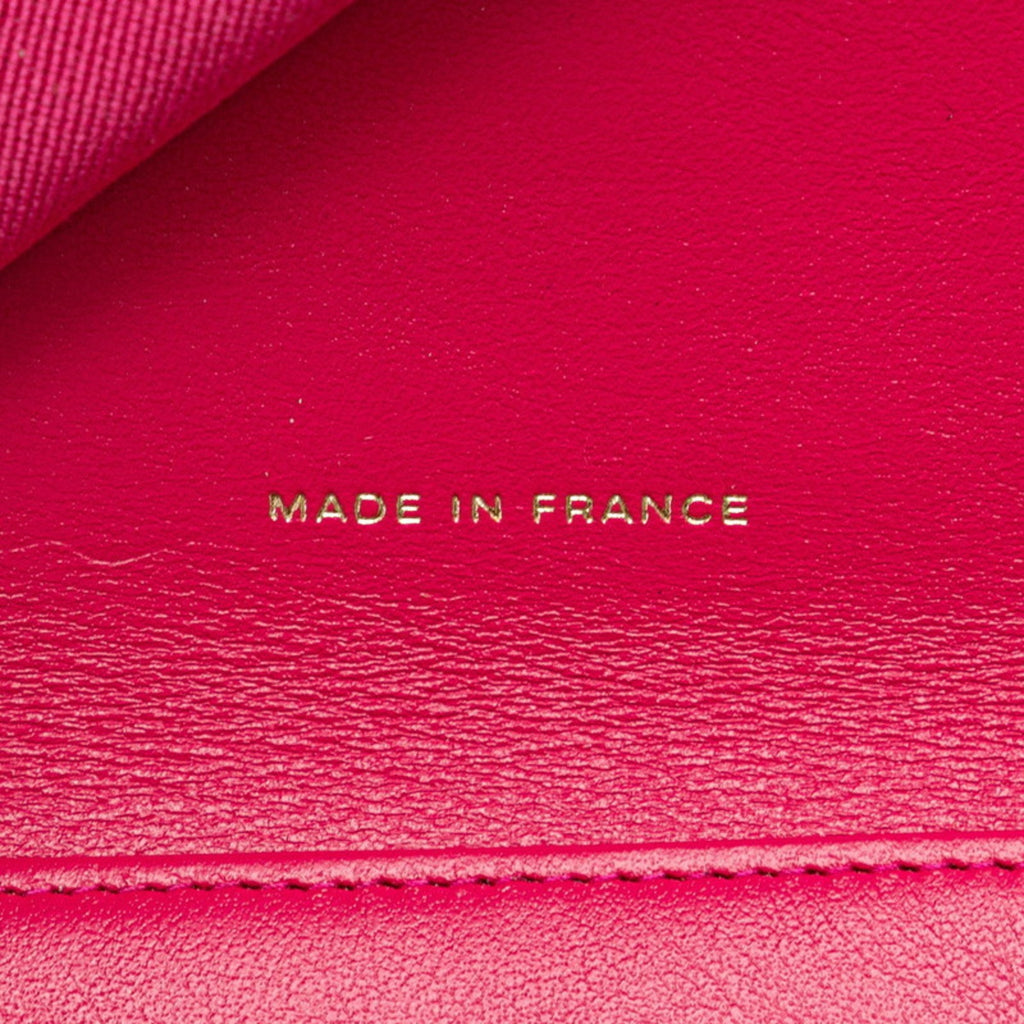Chanel Pink Grained Calfskin Wallet (Bi-Fold)