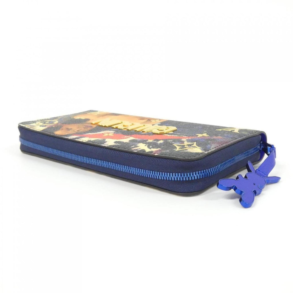 Louis Vuitton Dark Blue Coated Canvas Long Wallet