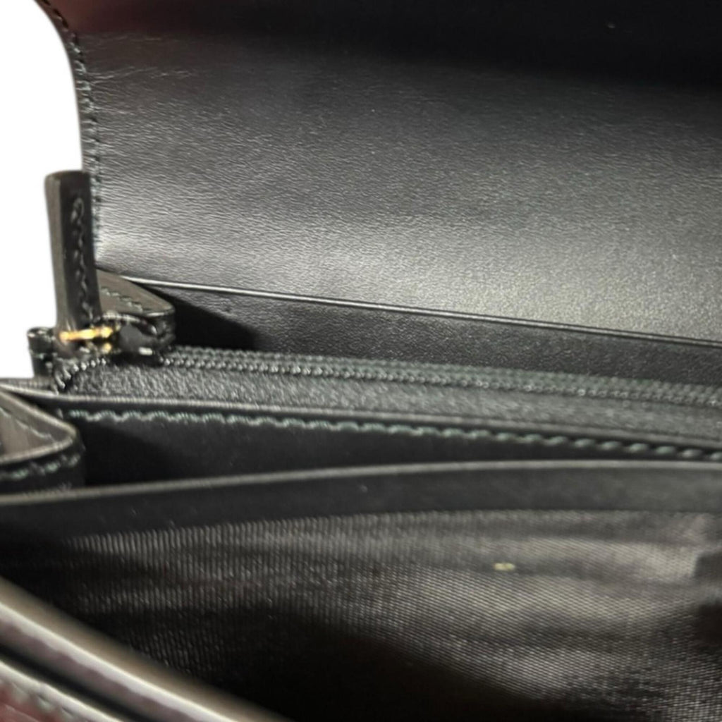 Gucci Black Leather Coin Purse/Coin Case (Pre-Owned)