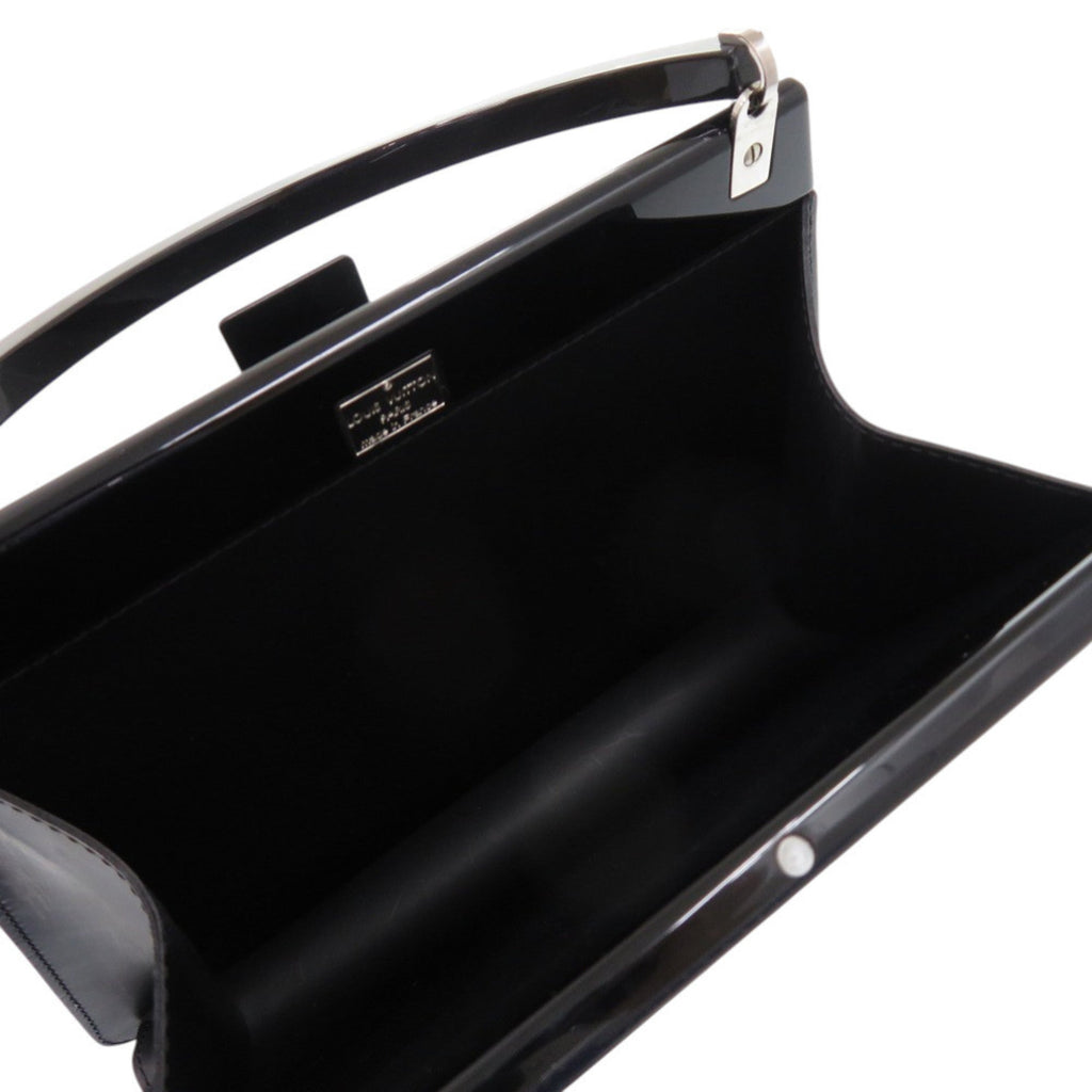 Louis Vuitton Black Plastic Leather Handbag
