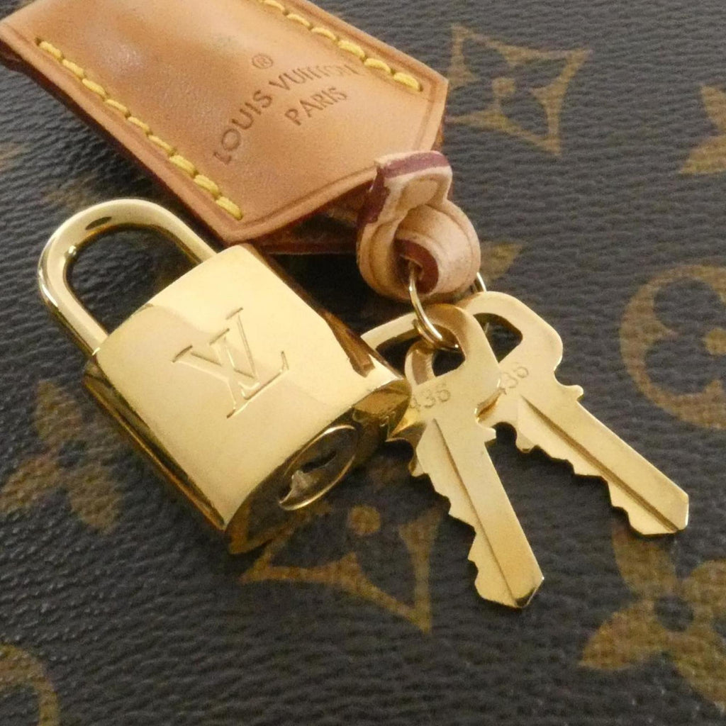 Louis Vuitton Marron Coated Canvas Handbag