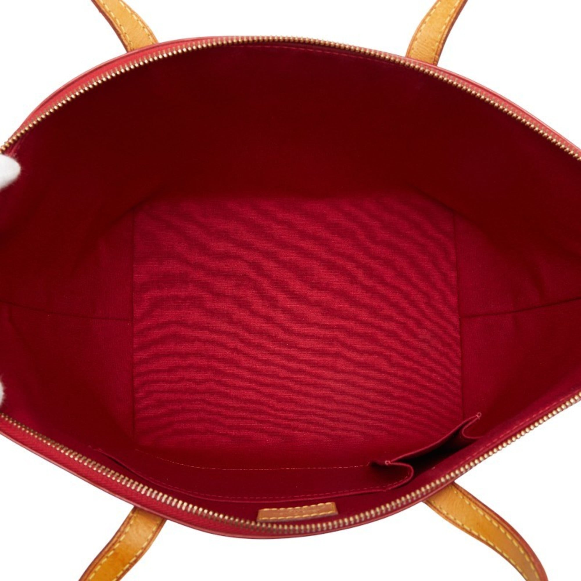 Louis Vuitton Pomme D'amour Red Color Patent Leather Handbag Tote Bag