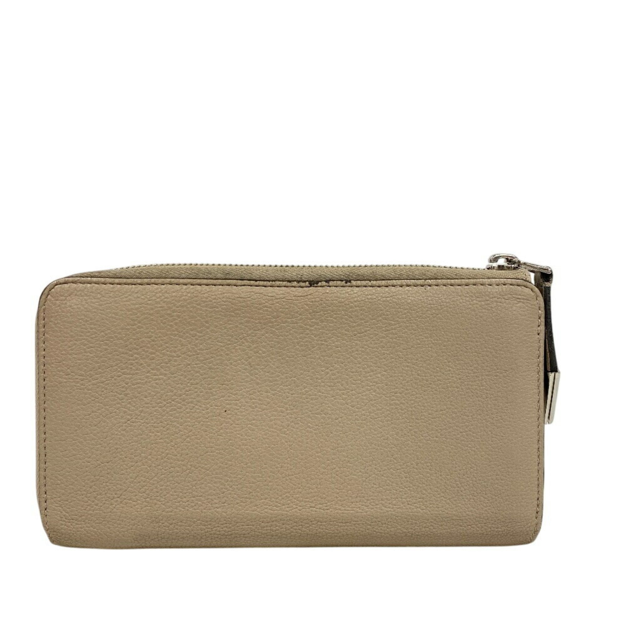 Louis Vuitton Parnassea Beige Leather Long Wallet