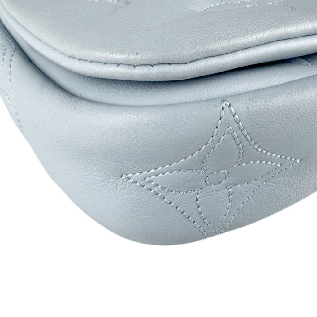 Louis Vuitton Light Blue Leather Handbag