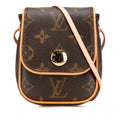 Louis Vuitton Monogram Brown Pvc Leather Pochette Shoulder Bag