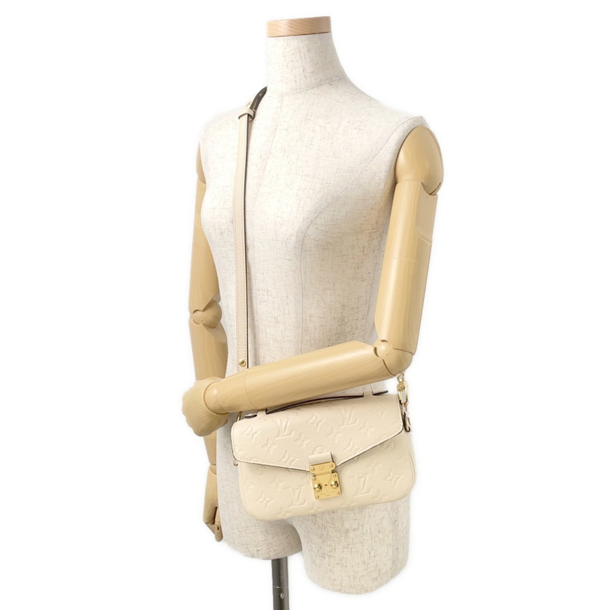 Louis Vuitton Monogram Empreinte Gold Monogram Empreinte Handbag Pochette Shoulder Bag