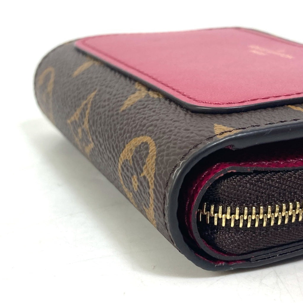 Louis Vuitton Monogram Brown Fuchsia Monogram Wallet