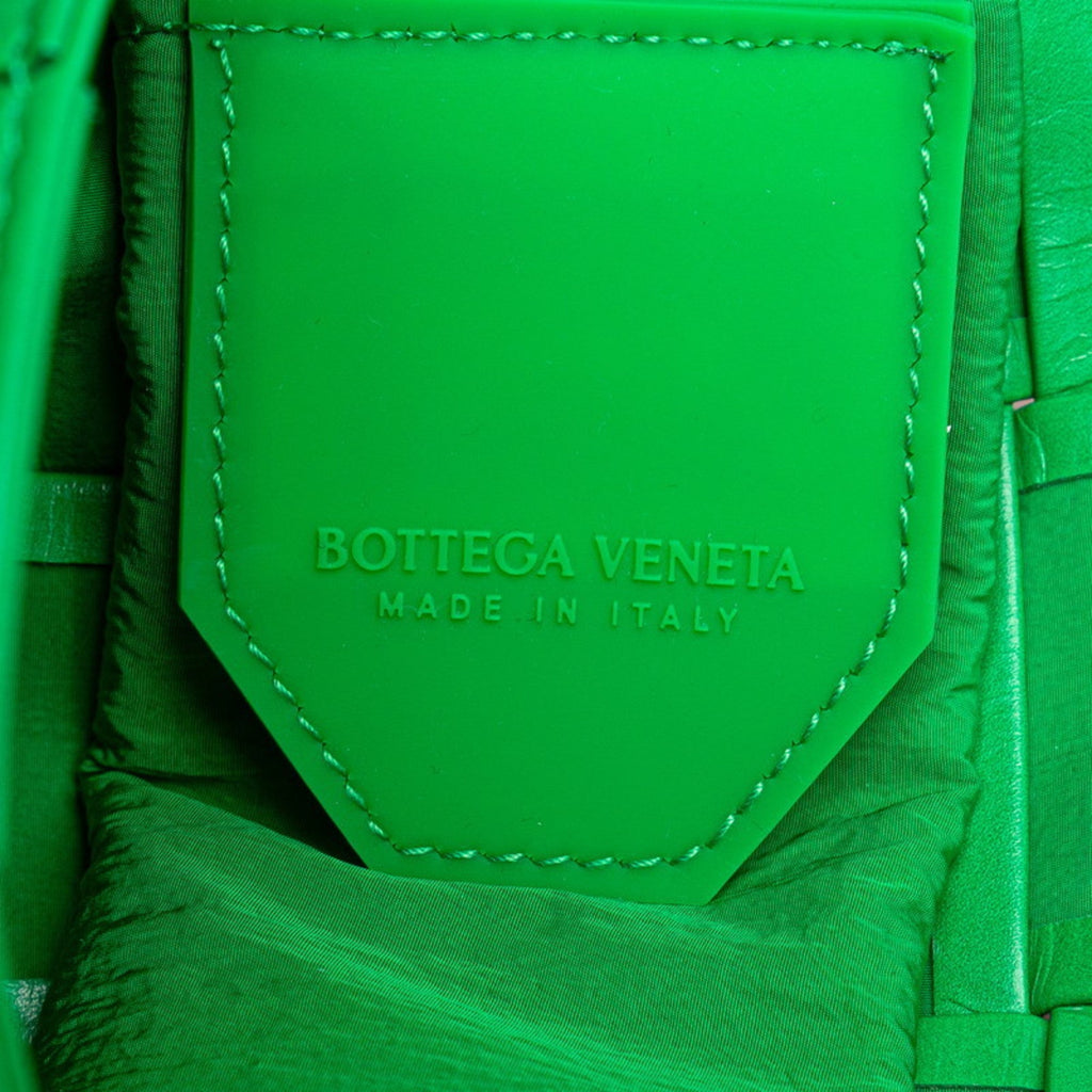 Bottega Veneta Green Leather Shoulder Bag