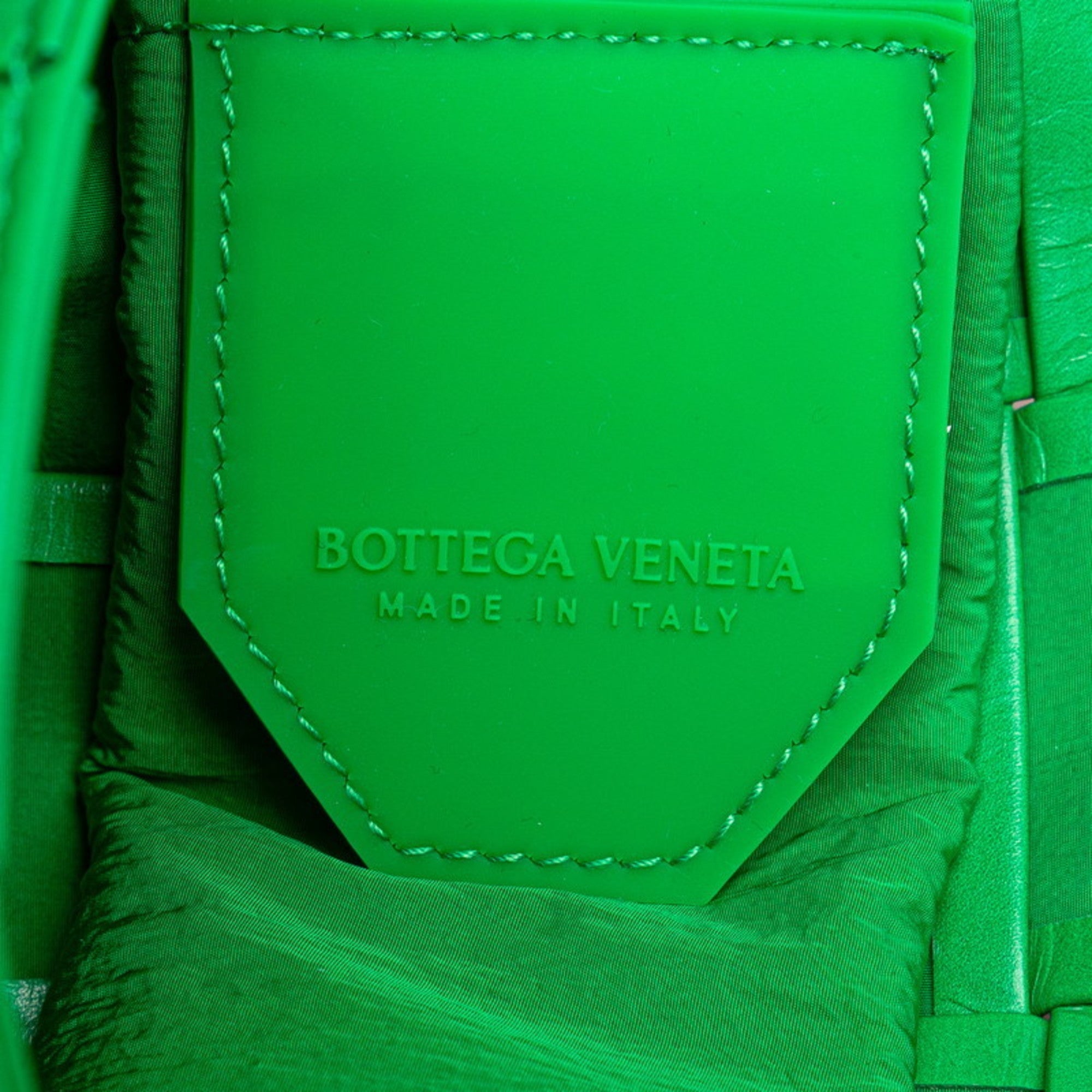 Bottega Veneta Green Leather Shoulder Bag