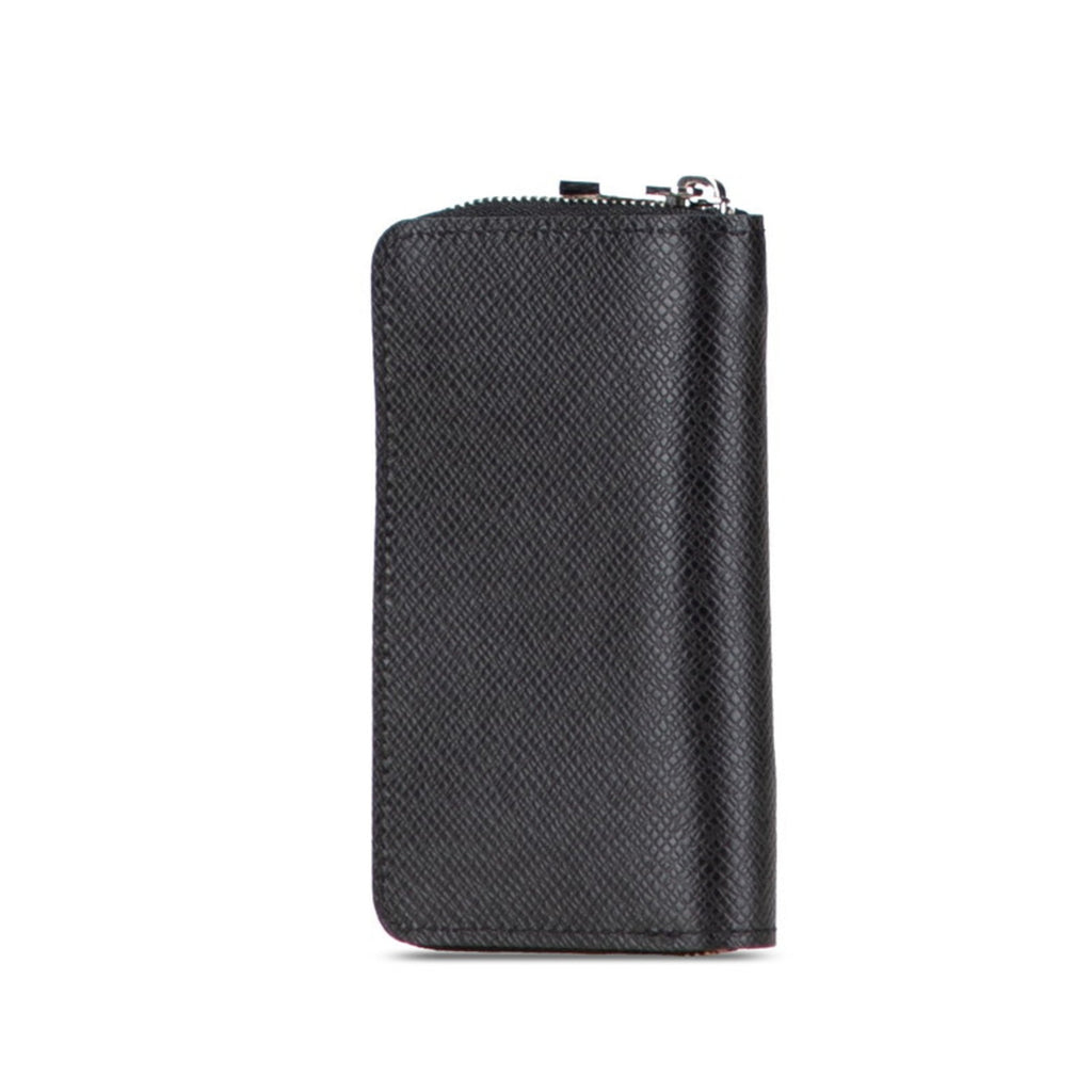 Louis Vuitton Taiga Ardoise Black Leather Coin Purse/Coin Case