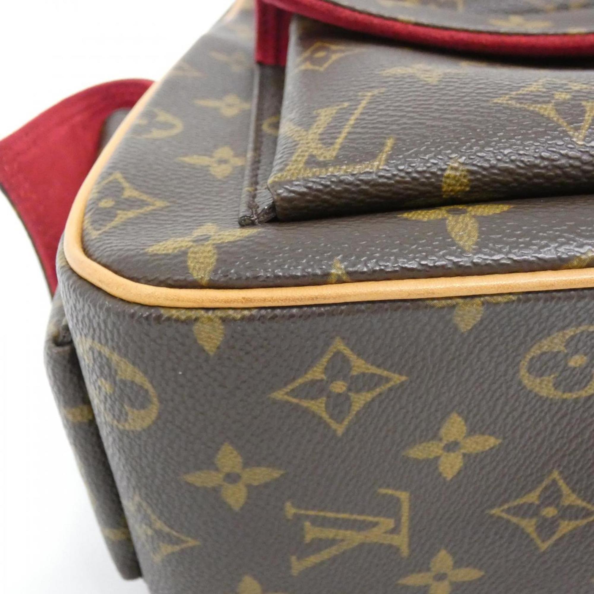 Louis Vuitton Marron Coated Canvas Handbag