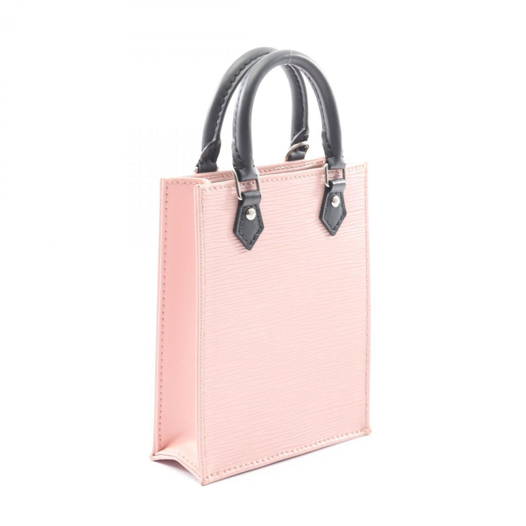 Louis Vuitton Black Pink Rose Ballerine Epi Leather Handbag
