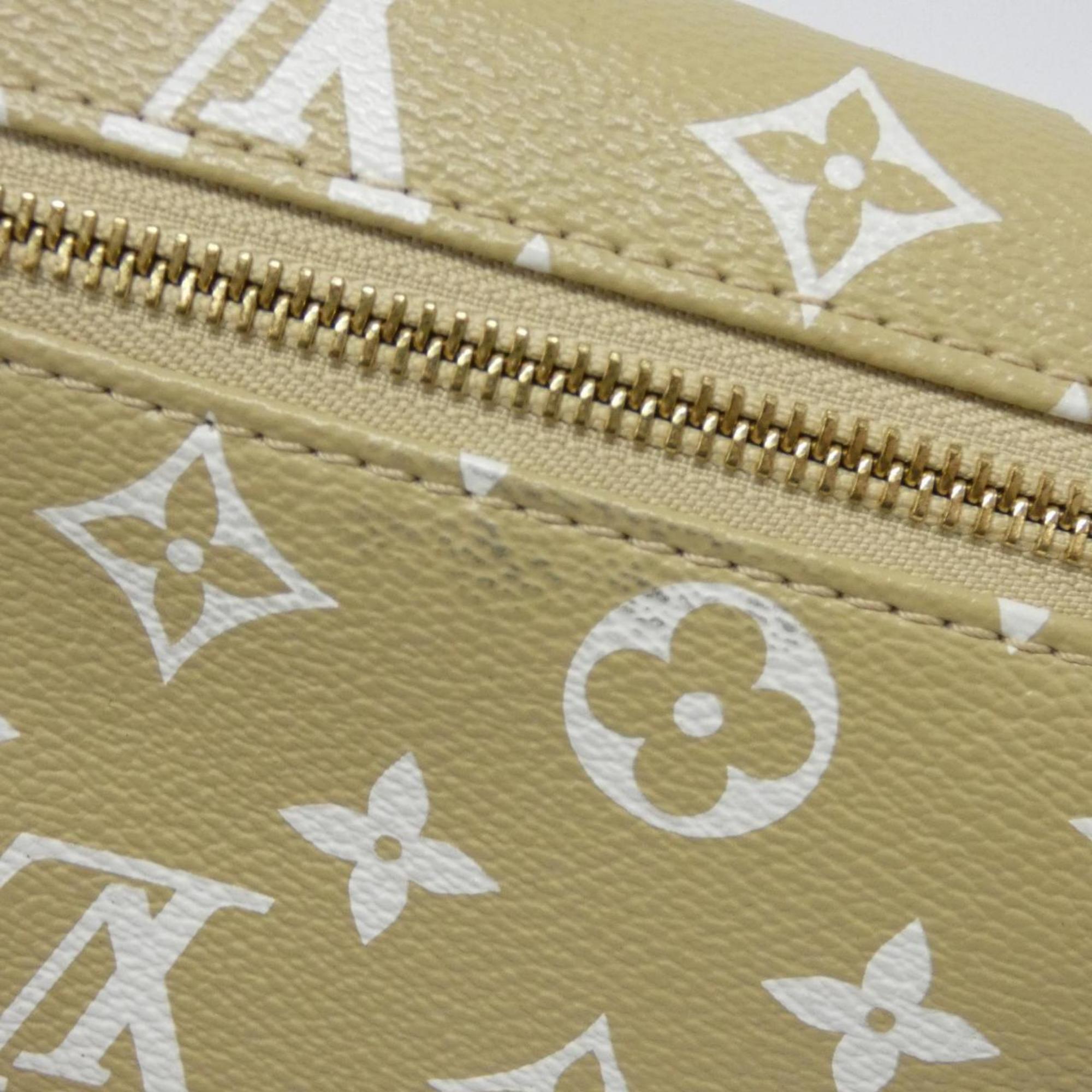 Louis Vuitton Green Khaki Coated Canvas Shoulder Bag